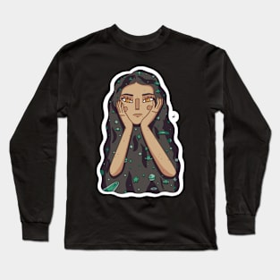 Galaxy Sadness Long Sleeve T-Shirt